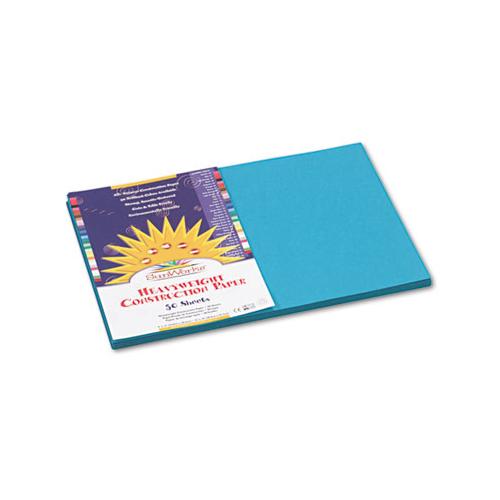 Construction Paper, 58lb, 12 X 18, Turquoise, 50-pack