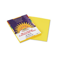 Construction Paper, 58lb, 9 X 12, Yellow, 50-pack