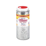 Spectra Glitter, .04 Hexagon Crystals, Silver, 16 Oz Shaker-top Jar