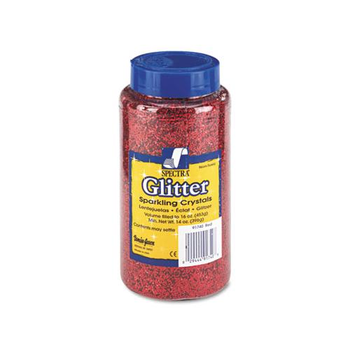 Spectra Glitter, .04 Hexagon Crystals, Red, 16 Oz Shaker-top Jar