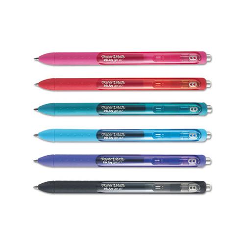 Inkjoy Retractable Gel Pen, Medium 0.7mm, Assorted Ink-barrel, 6-set