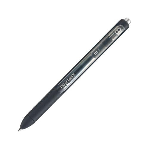 Inkjoy Retractable Gel Pen, Medium 0.7mm, Black Ink-barrel, Dozen