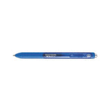 Inkjoy Retractable Gel Pen, Micro 0.5mm, Blue Ink-barrel, Dozen