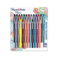 Limited Edition Point Guard Flair Stick Porous Point Pen, Medium 0.7mm, Tropical Ink-barrel, 24-set