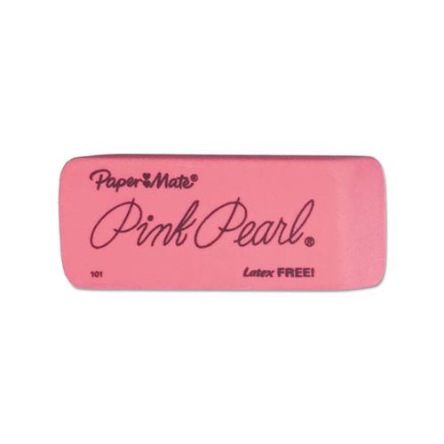 Pink Pearl Eraser, Rectangular, Large, Elastomer, 12-box