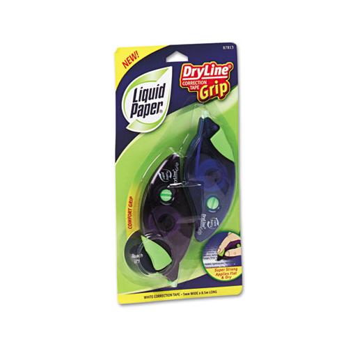 Dryline Grip Correction Tape, 1-5" X 335", Blue-purple Dispensers, 2-pack