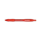 Profile Retractable Ballpoint Pen, Bold 1.4mm, Red Ink-barrel, Dozen