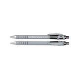 Flexgrip Ultra Retractable Ballpoint Pen, 1mm, Black Ink, Black-gray Barrel, Dozen