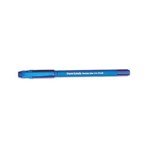 Flexgrip Ultra Stick Ballpoint Pen, Medium 1mm, Blue Ink-barrel, Dozen