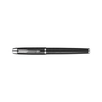 Im Premium Stick Roller Ball Pen Gift Box, 0.7mm, Black Ink, Black-chrome Barrel