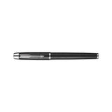 Im Premium Stick Roller Ball Pen Gift Box, 0.7mm, Black Ink, Black-chrome Barrel