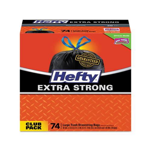 Ultra Strong Tall Kitchen And Trash Bags, 30 Gal, 1.1 Mil, 30" X 33", Black, 222-carton