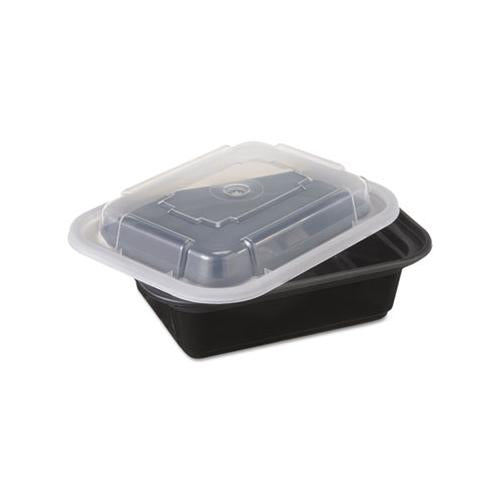 Container,w-lid,12oz,bk