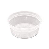 Delitainer Microwavable Combo, Clear, 8 Oz, 1.13 X 2.8 X 1.33, 240-carton