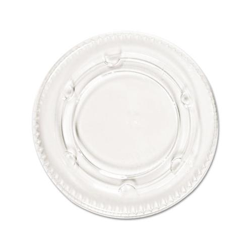 Crystal-clear Portion Cup Lids, Fits 1.5-2.5oz Cups, 2400-carton