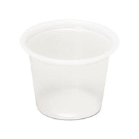 Plastic Soufflé Cups, 1 Oz, Translucent, 5000-carton