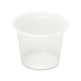 Plastic Soufflé Cups, 1 Oz, Translucent, 5000-carton