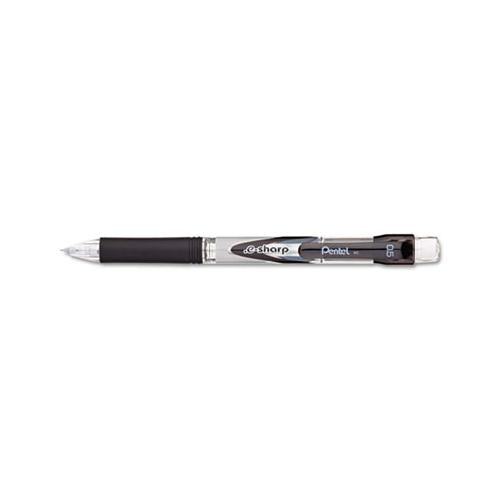 .e-sharp Mechanical Pencil, 0.5 Mm, Hb (#2.5), Black Lead, Black Barrel, Dozen