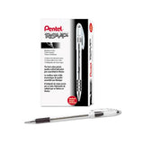 R.s.v.p. Stick Ballpoint Pen, Medium 1mm, Black Ink, Translucent Barrel, Dozen