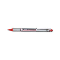 Energel Nv Stick Gel Pen, 0.7 Mm Metal Tip, Red Ink-barrel, Dozen