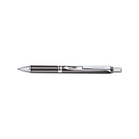 Energel Alloy Rt Retractable Gel Pen, Medium 0.7mm, Black Ink, Black Barrel