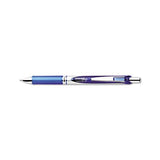 Energel Rtx Retractable Gel Pen, Medium 0.7 Mm, Blue Ink, Blue-gray Barrel
