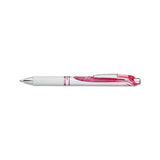 Energel Rtx Retractable Gel Pen, 0.7 Mm, Pink Ink, White-pink Barrel