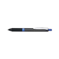 Oh! Gel Retractable Gel Pen, Medium 0.7mm, Blue Ink, Black Barrel, Dozen
