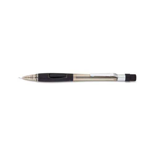 Quicker Clicker Mechanical Pencil, 0.5 Mm, Hb (#2.5), Black Lead, Transparent Smoke Barrel