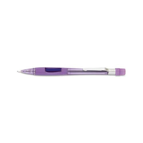 Quicker Clicker Mechanical Pencil, 0.7 Mm, Hb (#2.5), Black Lead, Transparent Violet Barrel