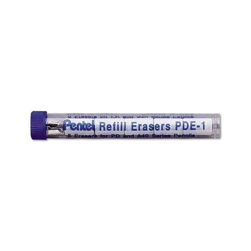 Eraser Refill For Pentel Pd And A40 Mechanical Pencils, 5-tube