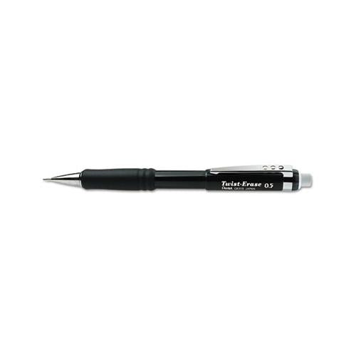 Twist-erase Iii Mechanical Pencil, 0.5 Mm, Hb (#2.5), Black Lead, Black Barrel