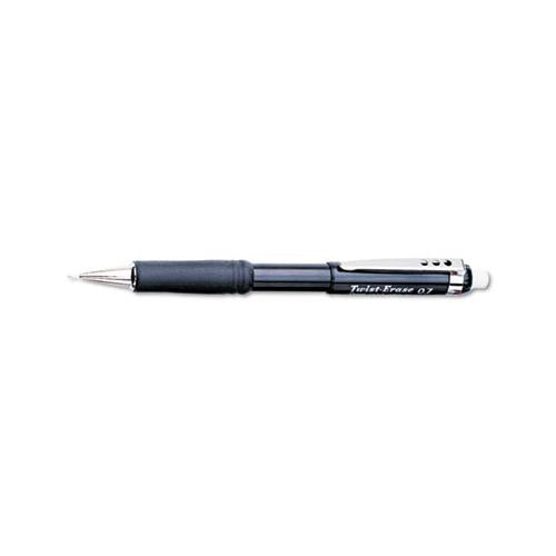 Twist-erase Iii Mechanical Pencil, 0.7 Mm, Hb (#2.5), Black Lead, Black Barrel