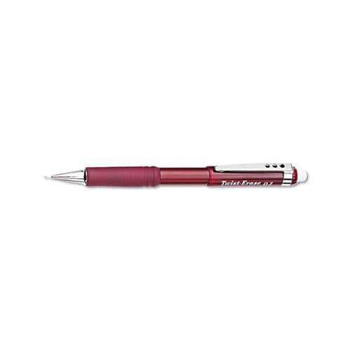 Twist-erase Iii Mechanical Pencil, 0.7 Mm, Hb (#2.5), Black Lead, Red Barrel