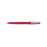 Rolling Writer Stick Roller Ball Pen, Medium 0.8mm, Red Ink-barrel, Dozen