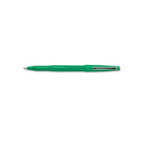 Rolling Writer Stick Roller Ball Pen, Medium 0.8mm, Green Ink-barrel, Dozen