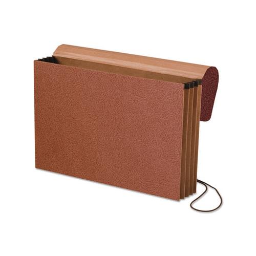 Standard Expanding Wallet, 3.5" Expansion, 1 Section, Legal Size, Red Fiber