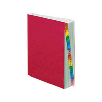 Expanding Desk File, 31 Dividers, Dates, Letter-size, Red Cover