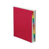 Expanding Desk File, 23 Dividers, Alpha, Letter-size, Red Cover