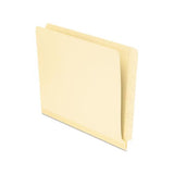 Manila Laminated Spine Shelf File Folders, Straight Tab, Letter Size, 50-box