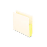 Manila Drop Front Shelf File Pockets, 5.25" Expansion, 10 Sections, Letter Size, Manila, 10-box