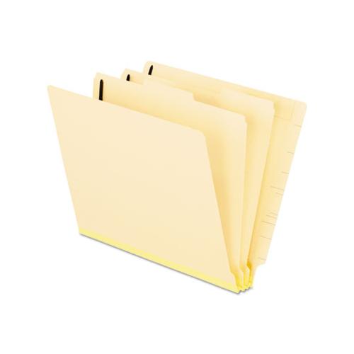 Manila End Tab Classification Folders, 2 Dividers, Letter Size, Manila, 10-box