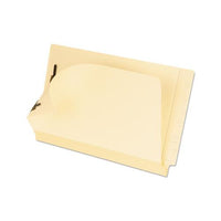 Manila Laminated End Tab Folders With Two Fasteners, Straight Tab, Legal Size, 11 Pt. Manila, 50-box