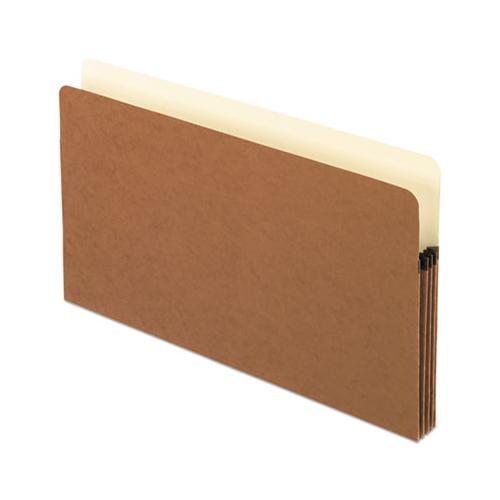Standard Expanding File Pockets, 3.5" Expansion, Legal Size, Red Fiber, 25-box