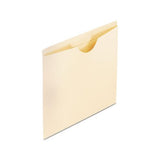 Manila Reinforced File Jackets, 2-ply Straight Tab, Letter Size, Manila, 100-box