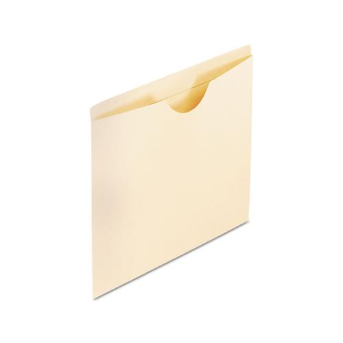 Manila Reinforced File Jackets, 2-ply Straight Tab, Letter Size, Manila, 100-box