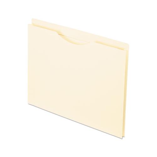 Manila Reinforced File Jackets, 2-ply Straight Tab, Letter Size, Manila, 50-box