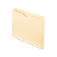 Manila Reinforced File Jackets, 2-ply Straight Tab, Letter Size, Manila, 50-box