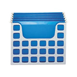Desktop File With Hanging Folders, Letter Size, 6" Long, Granite
