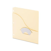 Pocket Project Folders, 3-hole Punched, Letter Size, Manila, 15-pack